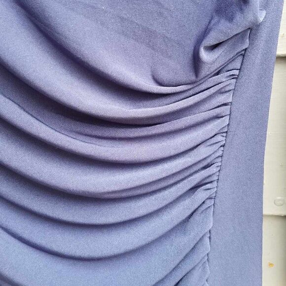 Banana Republic Factory Blue Knit Bodycon Below the Knee Dress Size Small - Picture 9 of 11